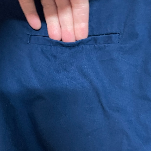 J. Crew Stretch size 00 Blue Low-rise Cropped Cotton Chino Pants with Pockets - Picture 8 of 12